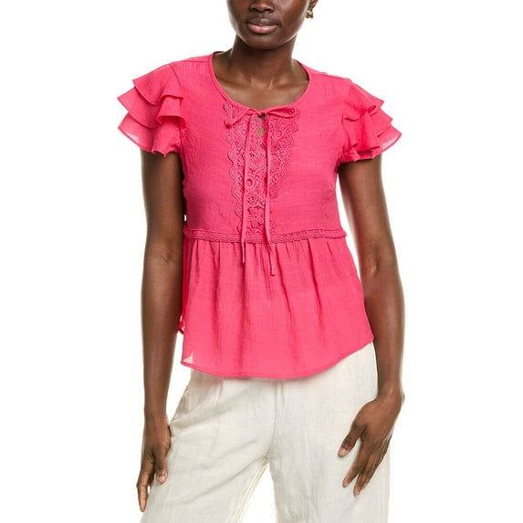 Nanette Nanette Lepore womens Blouse, m, Pink
