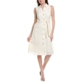 thumbnail image 1 of Nanette Nanette Lepore womens  Button Front Midi Dress, 8, White, 1 of 3