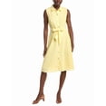 thumbnail image 1 of Nanette Nanette Lepore womens  Button Front Midi Dress, 8, Yellow, 1 of 3