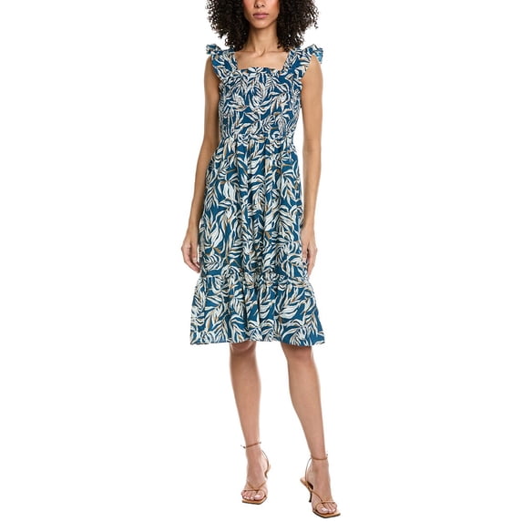 Nanette Nanette Lepore womens Cap Sleeve Midi Dress, XXL, Navy