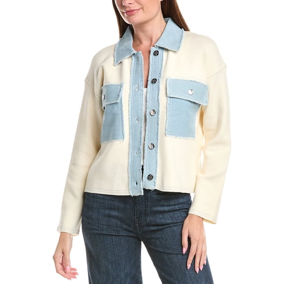 Nanette Nanette Lepore womens Cardigan, XL, Blue