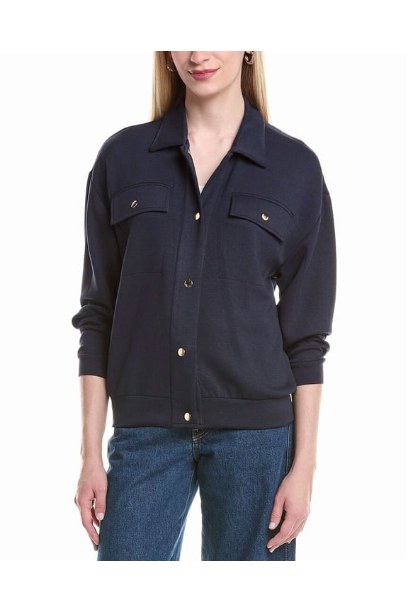 Nanette Nanette Lepore womens Cargo Jacket, m, Blue