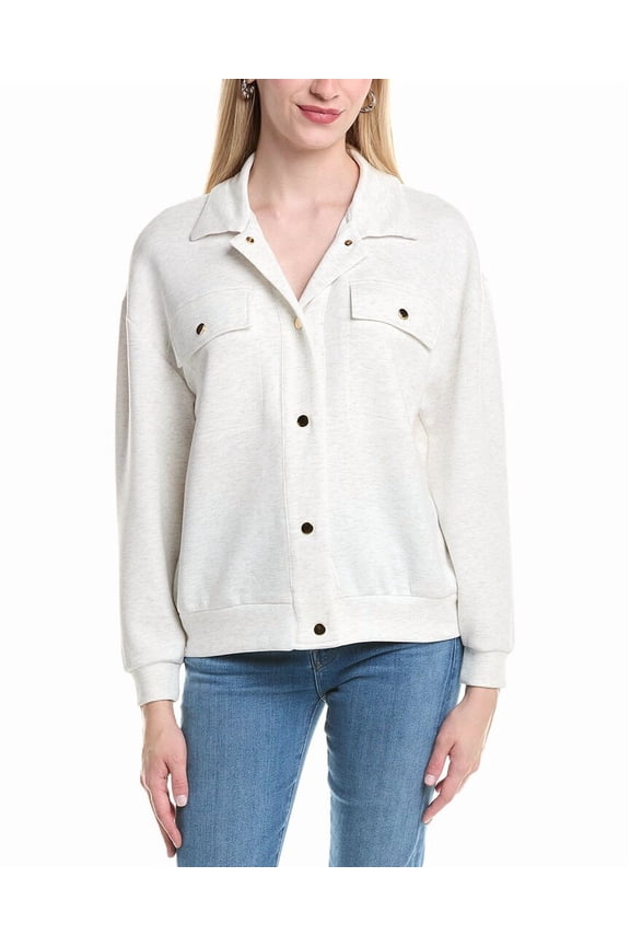 Nanette Nanette Lepore womens Cargo Jacket, m, Grey