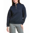thumbnail image 1 of Nanette Nanette Lepore womens  Chevron 1/4-Zip Sweater, XL, Blue, 1 of 3