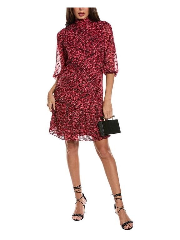 Nanette Nanette Lepore womens Clip Dot Shift Dress, 10, Pink