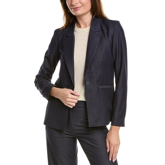 Nanette Nanette Lepore womens Jacket, 4, Blue