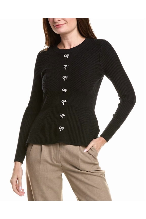Nanette Nanette Lepore womens Knit Sweater, s, Black