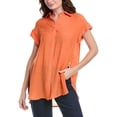 thumbnail image 1 of Nanette Nanette Lepore womens  Long Shirt, s, Orange, 1 of 3