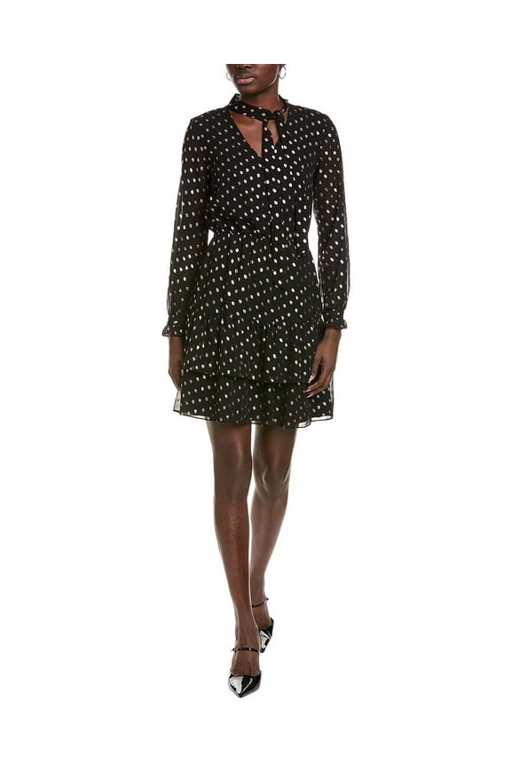 Nanette Nanette Lepore womens Midi Dress, 10, Black