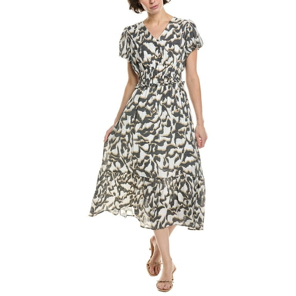 Nanette Nanette Lepore womens Midi Dress, 10, Gray