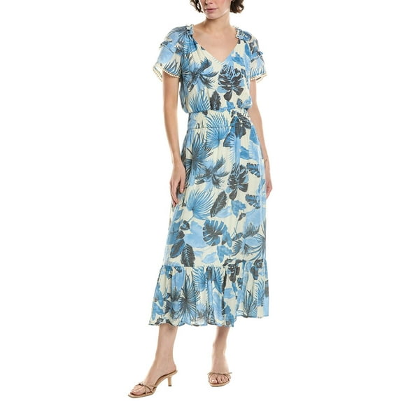 Nanette Nanette Lepore womens Midi Dress, 12, Blue