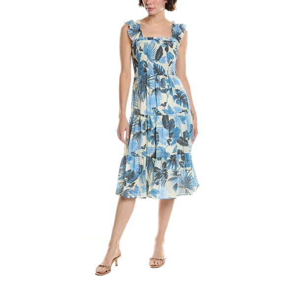 Nanette Nanette Lepore womens Midi Dress, 12, Blue
