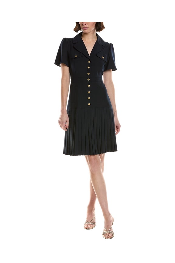 Nanette Nanette Lepore womens Mini Shirtdress, 10, Blue