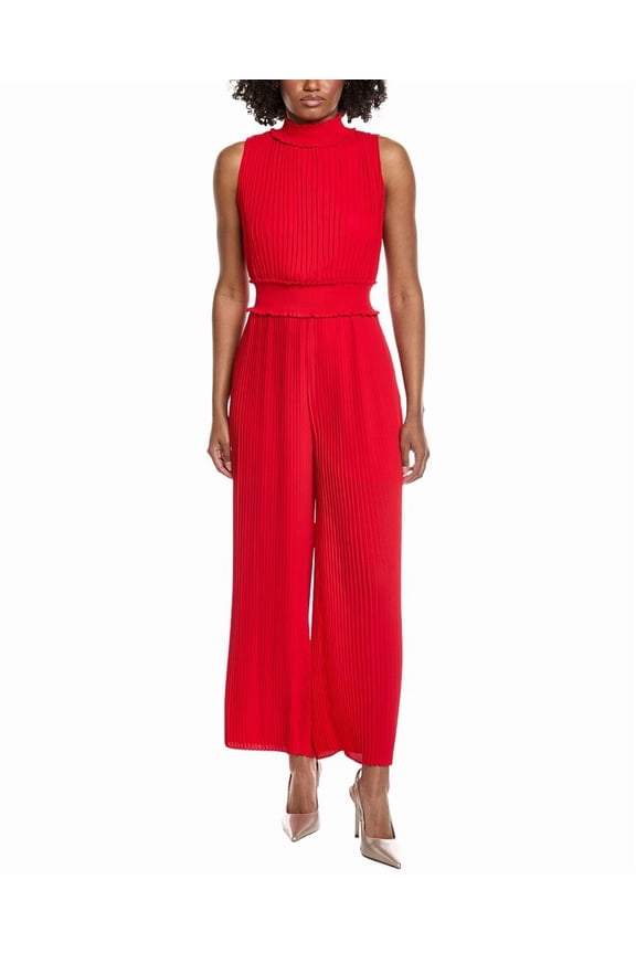 Nanette Nanette Lepore womens  Pleated Maxi Dress, 10, Red