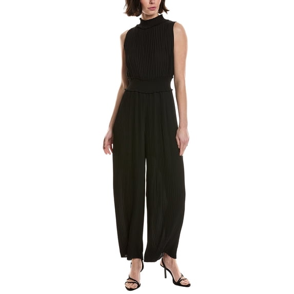 Nanette Nanette Lepore womens Pleated Maxi Dress, 8, Black