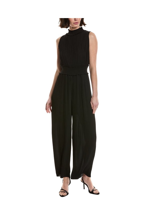 Nanette Nanette Lepore womens Pleated Maxi Dress, 8, Black