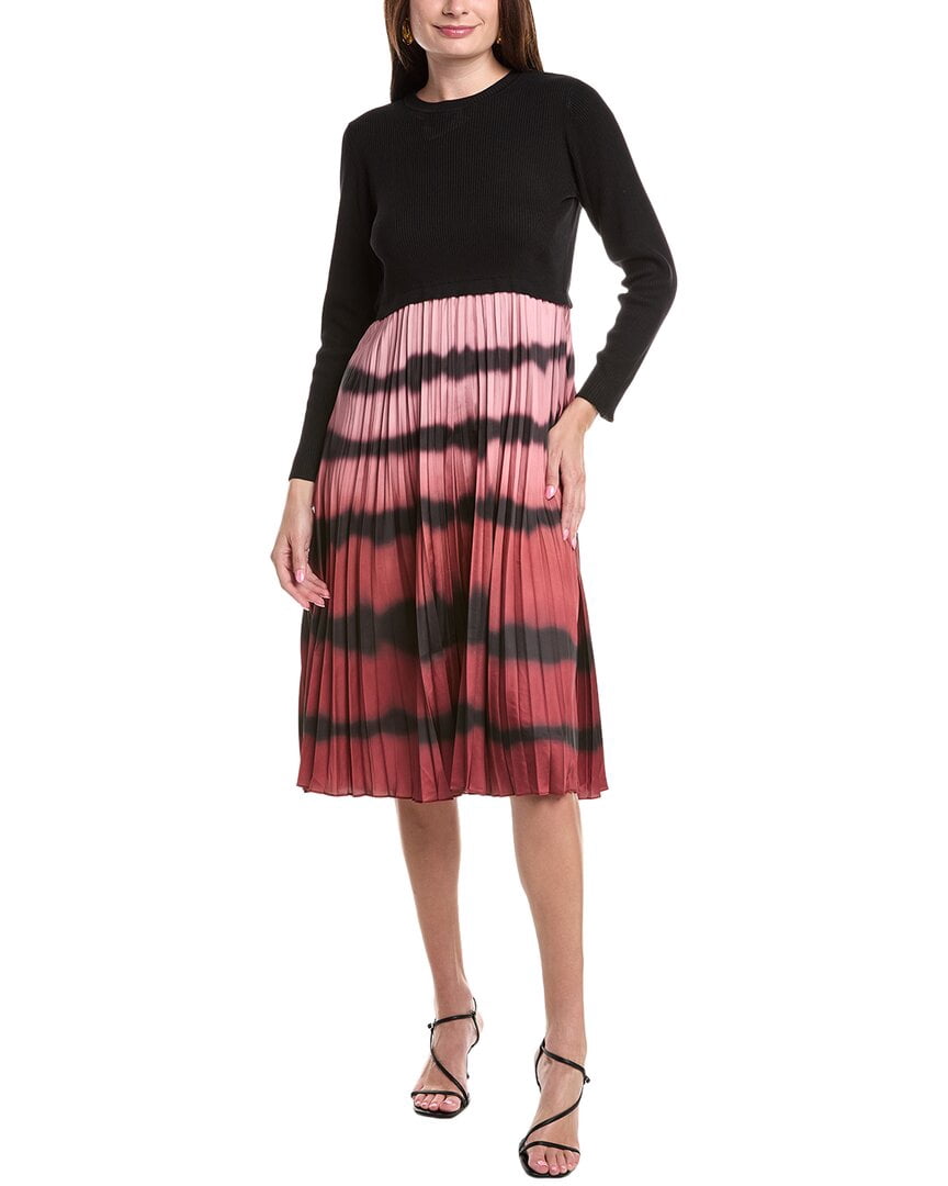 Nanette Nanette Lepore womens Pleated Midi Dress, m, Black - Walmart.com