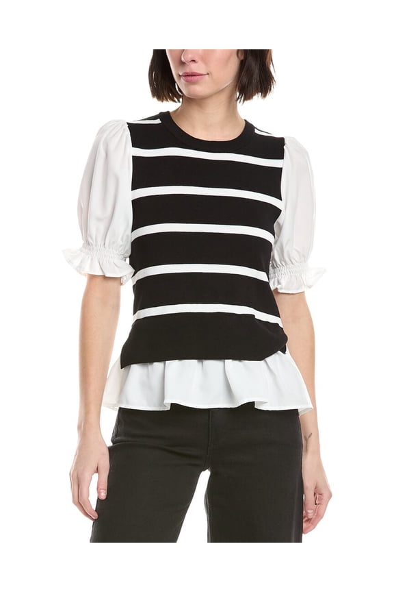 Nanette Nanette Lepore womens Pullover, XL, Black