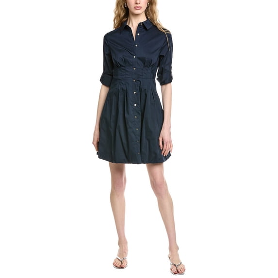 Nanette Nanette Lepore womens Shirtdress, 6, Blue