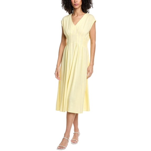 Nanette Nanette Lepore womens Sleeveless Midi Dress, XL, Yellow