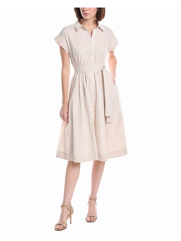 Nanette Nanette Lepore womens Stripe Maxi Dress, 16, White