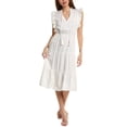 thumbnail image 1 of Nanette Nanette Lepore womens  Tie-Neck Midi Dress, m, White, 1 of 3