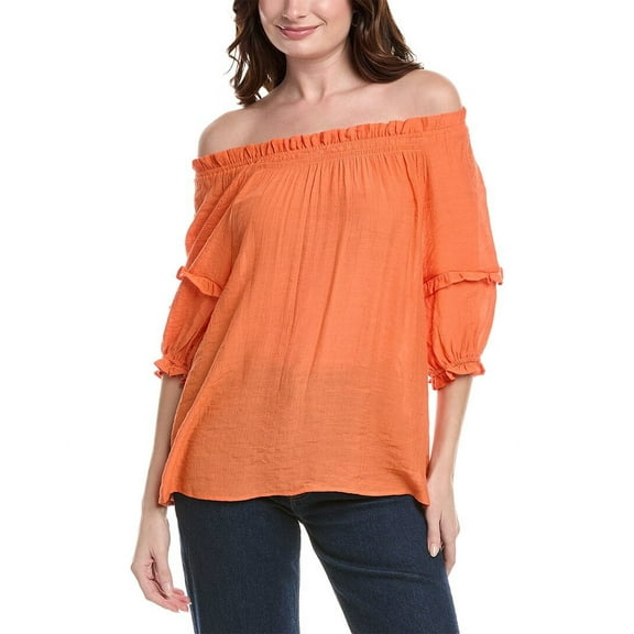Nanette Nanette Lepore womens  Top, m, Orange