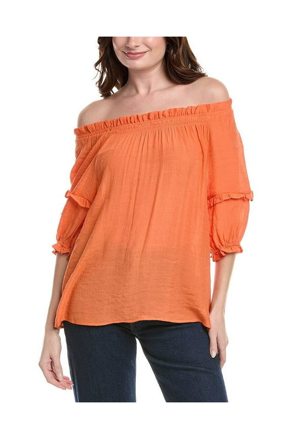 Nanette Nanette Lepore womens  Top, m, Orange