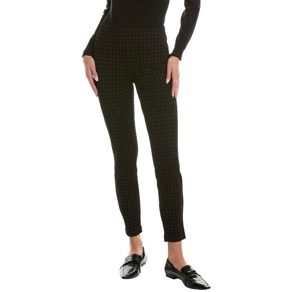 Nanette Nanette Lepore womens Windowpane Flocked Pant, l, Black