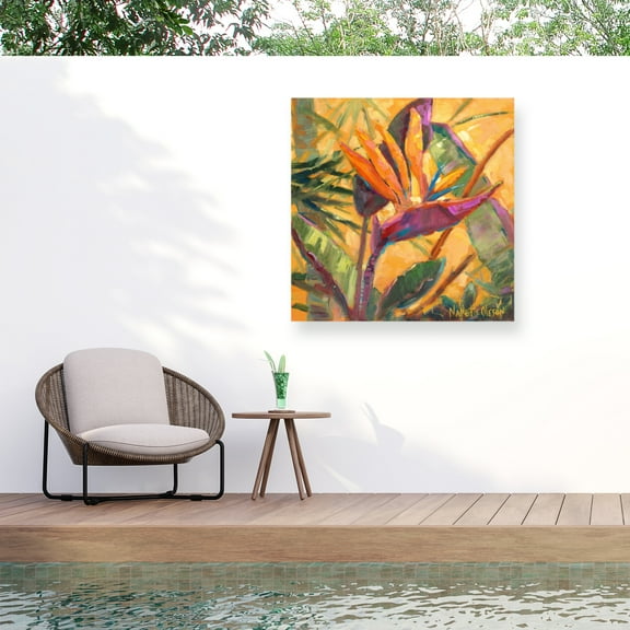 Nanette Oleson 'Splash Of The Tropics I' Outdoor Canvas 14x19