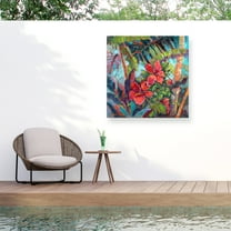Nanette Oleson 'Splash Of The Tropics II' Outdoor Canvas 14x19