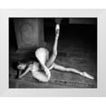 thumbnail image 1 of Nanev, Vasil 14x12 White Modern Wood Framed Museum Art Print Titled - Ballerina Lying On The Stairs Bw, 1 of 4