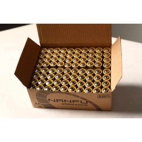 Nanfu 1.5V Alkaline  AA Batteries 80 Pack, 20  x 4 Pack=80 Pack ***