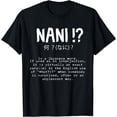 thumbnail image 1 of Nani! What? Funny Anime Manga Japanese Phrases Otaku Meme T-Shirt, 1 of 3