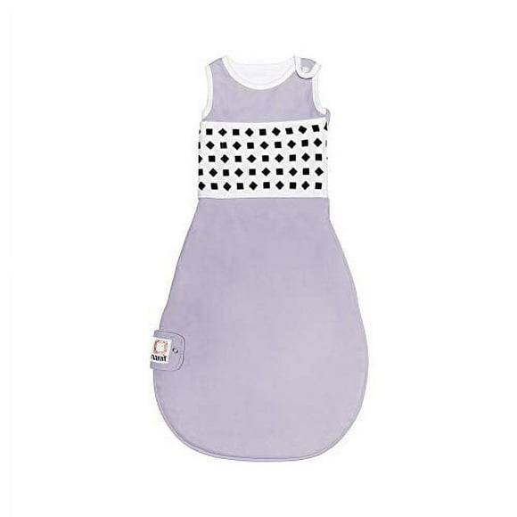 Nanit Breathing Wear Sleeping Bag 100% Cotton Baby Sleep Sack - Works Pro Baby Monitor to Track Breathing Motion Sensor-Free, Real-Time Alerts, Size Small, 3-6 Months, Lilac Purple