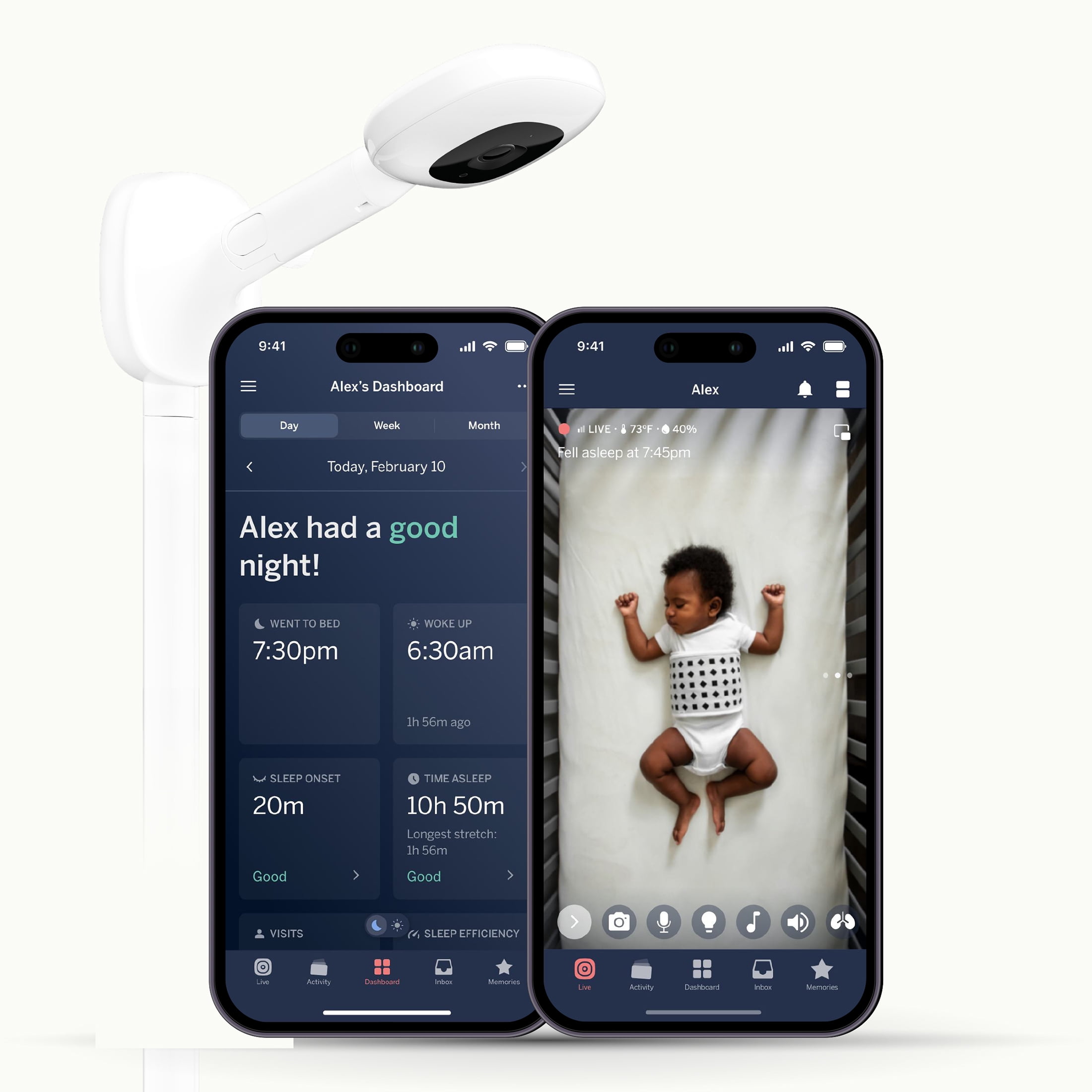 Nanit Pro Baby Monitor: HD Camera, Wall Mount, Sle