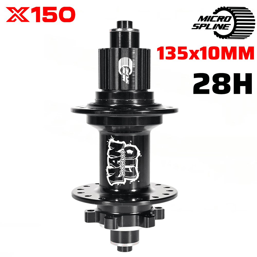 Coppia Mozzi Mountain Bike 6 Nipples 150T - 28/32/36 Fori, 8-12 Velocità, QR