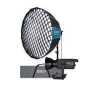 Nanlite FS-300 Daylight AC LED Monolight Bundle with Rapid 120 Parabolic Softbox with Grid and Bowens Mount 2-Items