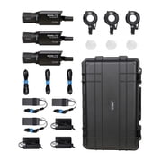 Nanlite Forza 60CR 88W RGBLAC LED 3-Spotlight Kit with CRMX, Battery Grip, Bowens-Mount Adapter and Rolling Hard Case