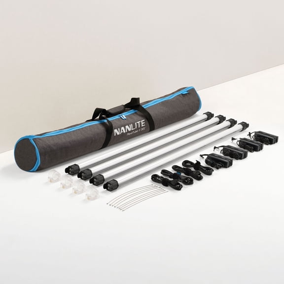 Nanlite PavoTube II 30C 4' 60W RGBWW LED Tube 4-Light Kit