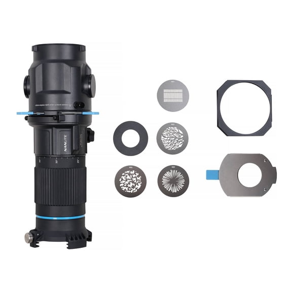 Nanlite Projection Attachment for Bowens Mount (25-45) with 360 Rotation, High Heat Resistance