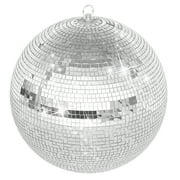 Nanly Disco Ball, 12 Inch Mirrored Discos Balls, Large Cool and Fun Silver Hanging Party Disco Ball for Party Designs, Weddings, Home Decor