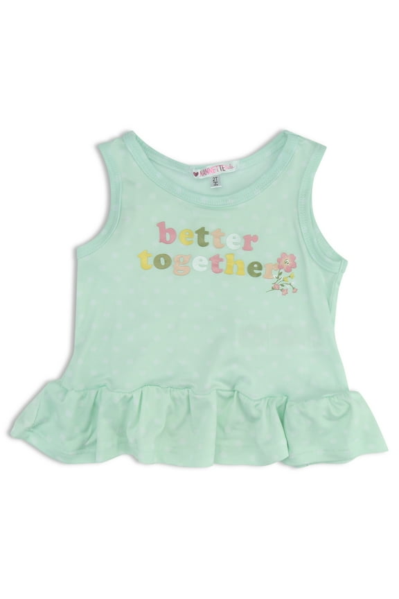 Toddler Girl 4Pc Mix and Match Set W/Headband, Size 2T-4T