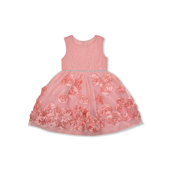 Toddler Girls Rosette Dress, Sizes 2T-4T