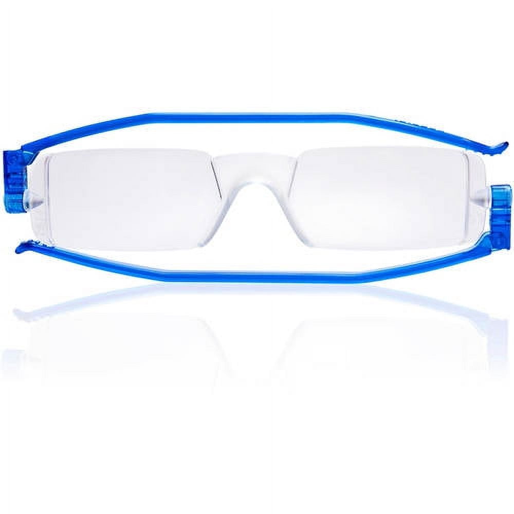 Nannini Italian Folding Travel Reading Glasses Blue 3.0