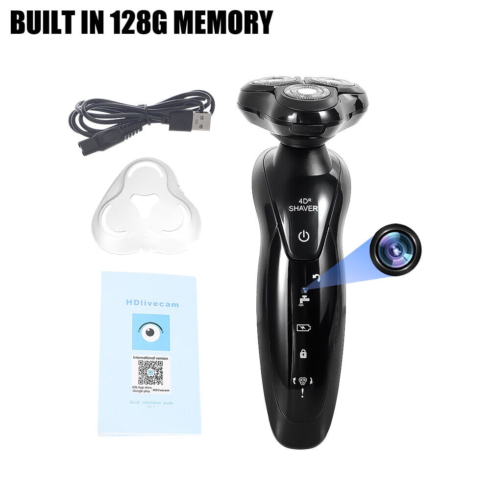 Nanny Cam HD Recorder Men's Shaver Hidden Camera with Motion Detection