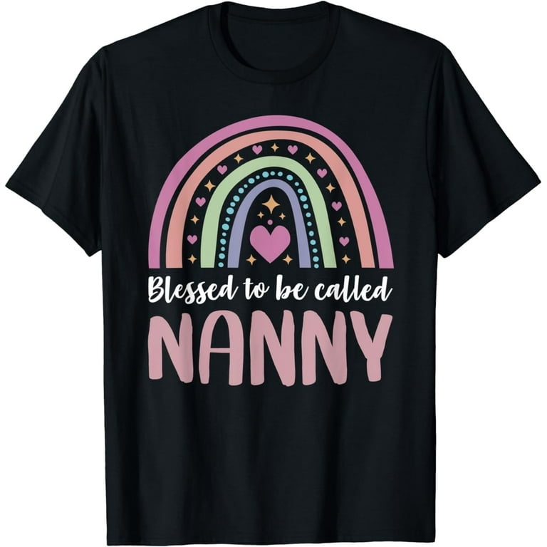 Womens Blessed To Be Called Nanny -Sunflower Tee Womens Blessed To Be Called Nanny -Sunflower Tee