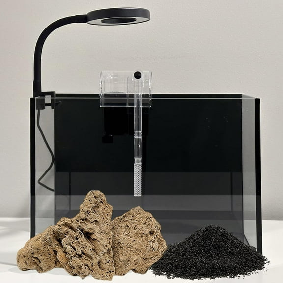 Aqua Culture Plastic 0.75 Gallon Aquarium with Feeding Door Compact ...