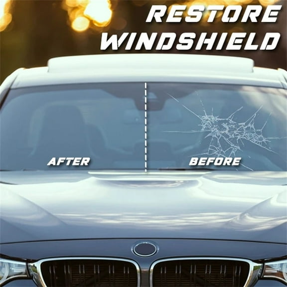 Nano Automotive Glass Tool Kit for Windshield Chip and Crack Restoration with 6ml Grade Resin