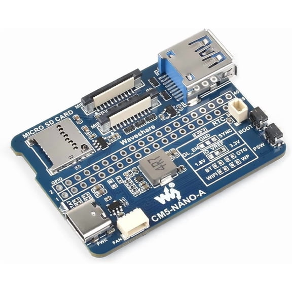 Nano Base Board (A) for Compute Module 5 Lite/eMMC,CM5 Mini Expansion Board,Integrate Multiple Peripheral Interfaces